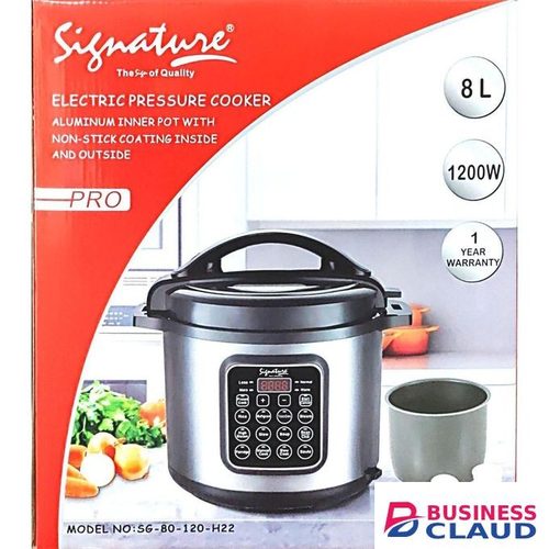 Signature ELECTRIC PRESSURE COOKER 8L 1200W NONSTICK