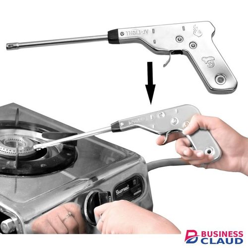 Gun Shape Electric Igniter Spark Gas Lighter For Kitchen Stove Steel