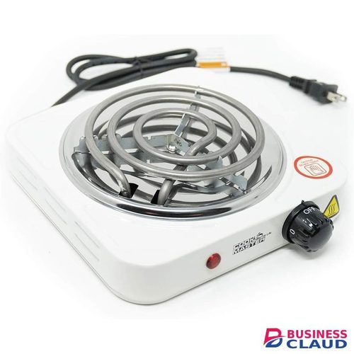 Cook Master 1,000W Electric Countertop Coil Stove Burner With 5 Level Temperature Adjustment, Powerful & Portable Cooktop Burner, Ideal For Indoor/Outdoor/Home/Office Cooking & Camping