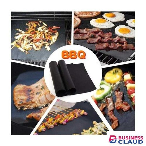 Non-stick BBQ Grill Mats Barbecue Baking Pad Reusable Heat Resistant Cooking Sheet for Gas Charcoal Electric Grills and Ovens