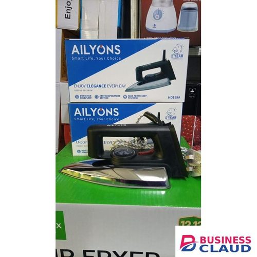 AILYONS HD 199A Electric Dry Iron Box Silver and black