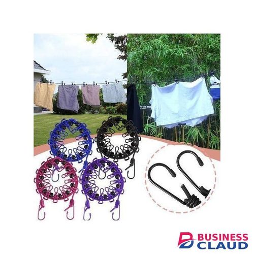 Anti-skid Clothes Line Rope/ Outdoor Clothesline With Hooks & Clips