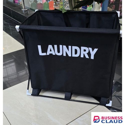 Durable Foldable Laundry Basket with Sturdy Aluminium Frame & Oxford Cloth – Portable, Lightweight, Space-Saving Dirty Clothes Hamper for Home, Bathroom, Dorm, or Travel Use