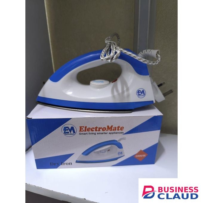 ElectroMate Dry Iron Box 1000W With 5-Gear Temperature Control
