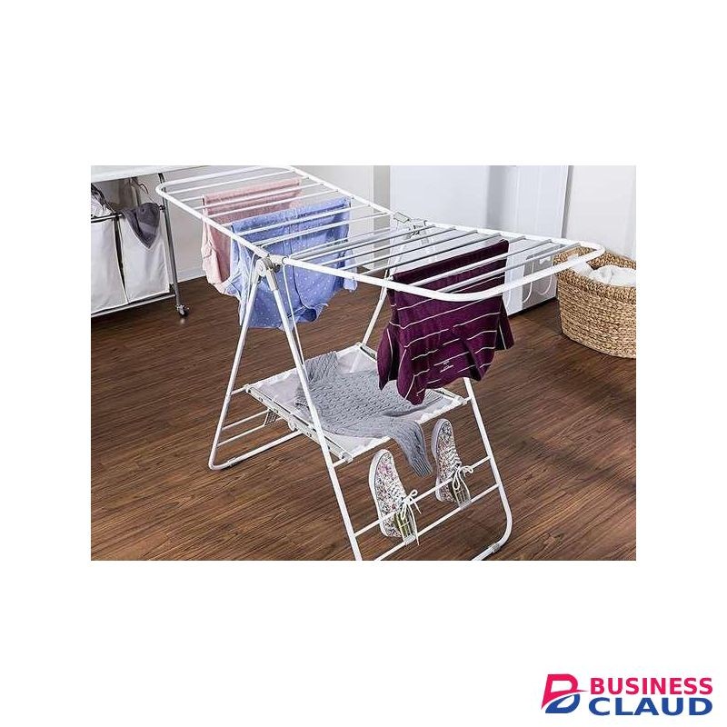 Foldable Portable Cloth Rack – Multi-Bar Indoor/Outdoor Garment Dryer