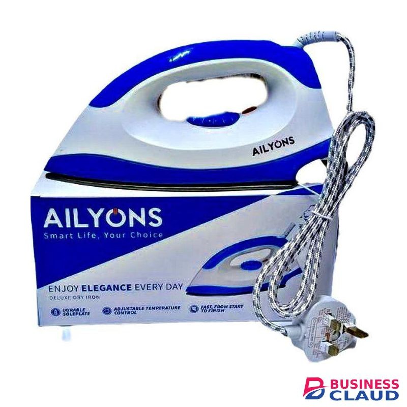 AILYONS Safe & Reliable 1000W Electric Iron Box + Extra GIFT 4-WAY POWER EXTENSION & Bluetooth Wireless Headphones
