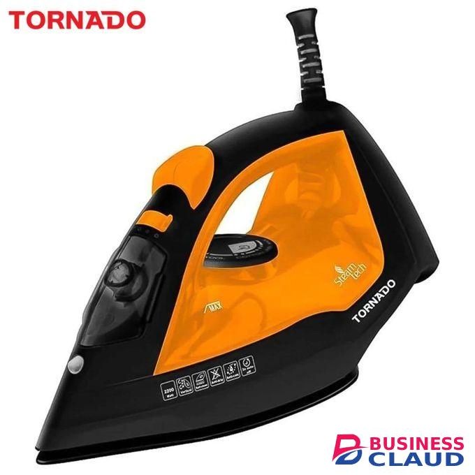 Tornado 2200 WATTS STEAM IRION,CERAMIC SOLE PLATE,SELF CLEANSING BASE,1 YEAR WARRANTY