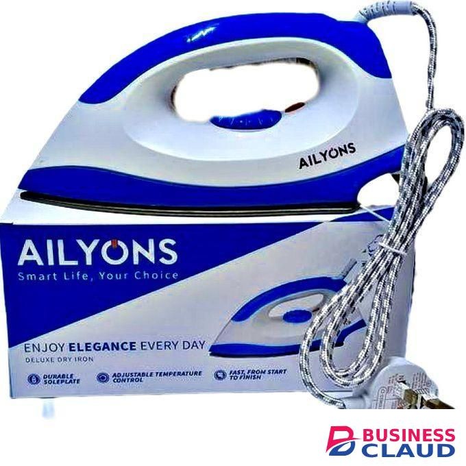 AILYONS Lightweight 1000W Dry Electric Iron, Efficient Home Iron Box