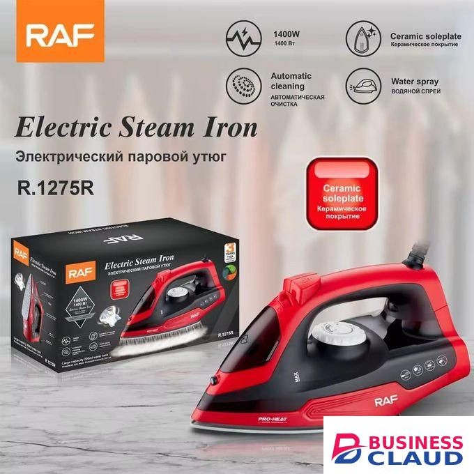 RAF Steam Iron Box With Teflons Non-Stick Bottom Plate -1400W