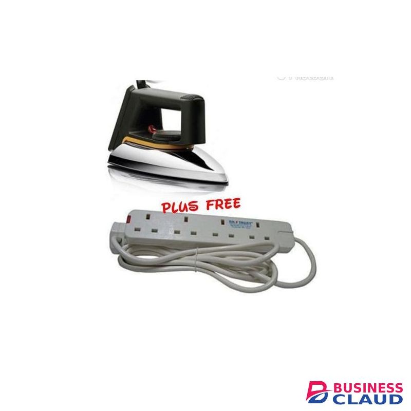 AILYONS Lys Electric Non Stick Sole Premium Quality Dry Iron Box Plus Free Extension