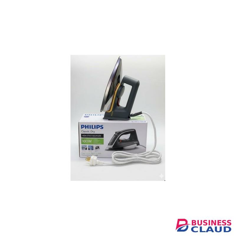 21 G Philips Classic Dry Iron HD1172 - 1000W High Performance - Non-Stick Aluminium Soleplate