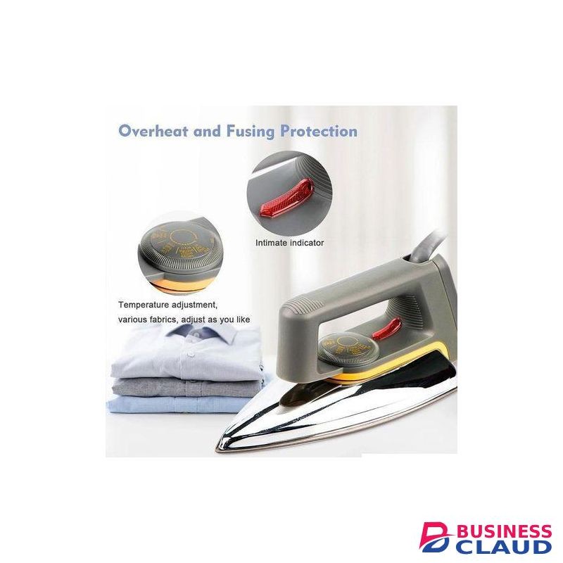 Premium Dry Ironing Case With Titanium Teflon Non-stick Soleplate