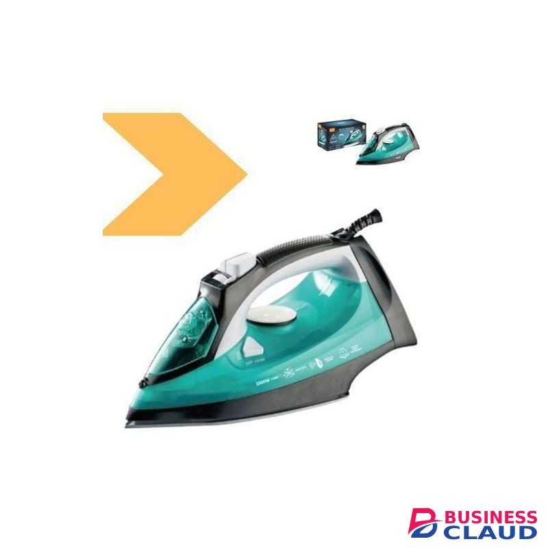 RAF 1400W Heavy Duty Steam Iron Box With Non-stick Ceramic Sole Plate-with steam,spray and dry function