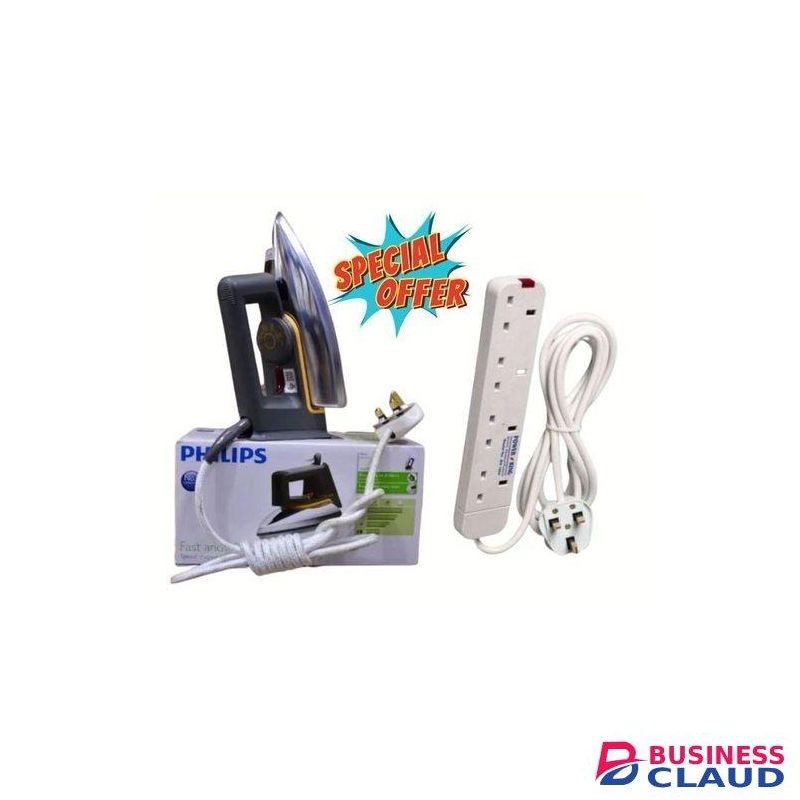 Phillip 66 Dry Iron Box + Free Extension Cable