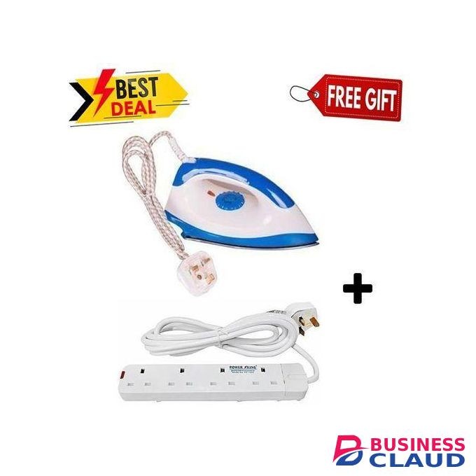 AILYONS Highly Efficient Electric Dry Iron Box + Free Extension