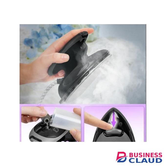 Duronic Travel Iron Si2 BK mini Compact Steamer Quilting Iron 375W 50ml