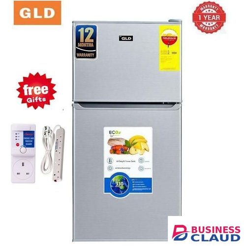 Gld 90L Double Door Fridge, Compact Refrigerator+FREE GIFTS(1YR WRTY)
