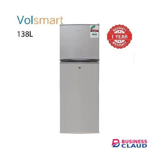 Double Door Refrigerator – 138 Litres, Energy Efficient, Lockable – Silver