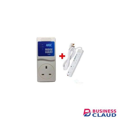 MK FRIDGE GUARD + BONUS 4 WAY EXTENSION SOCKET – PERFECT FOR HOME USE – KEEPS YOUR APPLIANCES SAFE