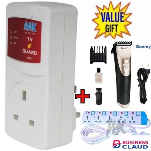 MK QUALITY TV GUARD FOR DIGITAL SMART TV +5 WAY POWER EXTENSION + SHAVER