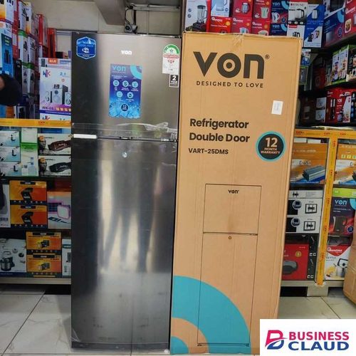 VON 168L Double Door Refrigerator