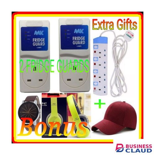 MK Two Fridge Guards +Extra 4way Extension Cable,Cap, P47 Headphones, Watch