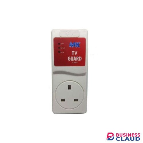 MK Extension Surge Protector // TV Guard -white + Free 4-way Power Extension Cable