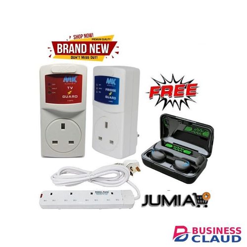 MK 14"-65" Tv-Guard + Fridge Guard + Extension Cable 4 Way & F9 Headsets)