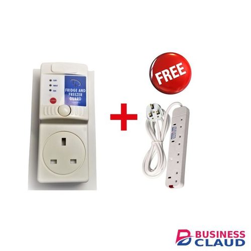 MK Electronics Fridge Guard + 4 Way Heavy Duty Power Extension
