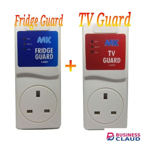 MK High And Low Voltage Protector TV Guard, Fridge Guard - White