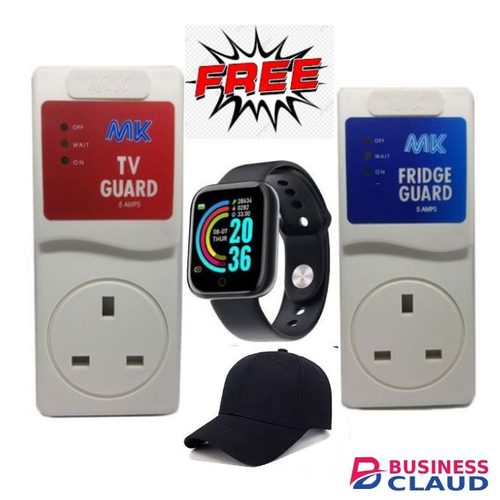 MK TV Guard-White+Fridge Guard+Smart Watch