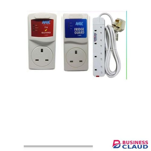 MK Fridge guard tv guard plus extension 4 way reliable voltage protection