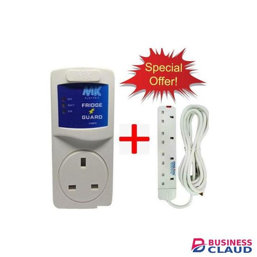 MK Fridge Guard High And Low Voltage Protector +4Way Power Extension