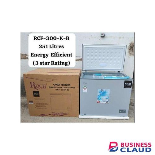 Roch 251L Chest Freezer, Twin Cool Packs, Twin Wire Grids, Sliding Glasses, 5Year Compressor Warranty
