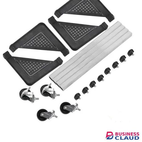 Adjustable Heavy-Duty Appliance Stand with Wheels and Brakes - Universal Mover Base for Washing Machines, Fridges & Freezers