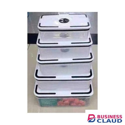 5in 1 Organizing Fridge Food Storage Containers With Lids For Lunch, Meal Prep, Leftovers And Microwave