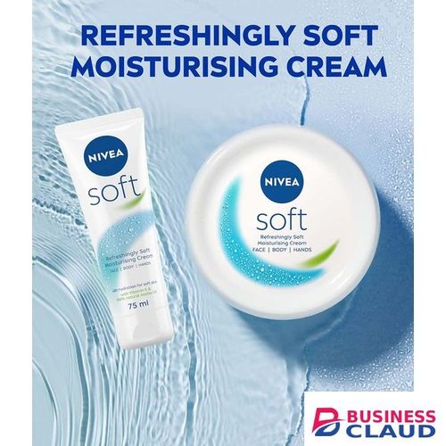 NIVEA Soft Moisturizing Cream 75ml (Pack Of 2)
