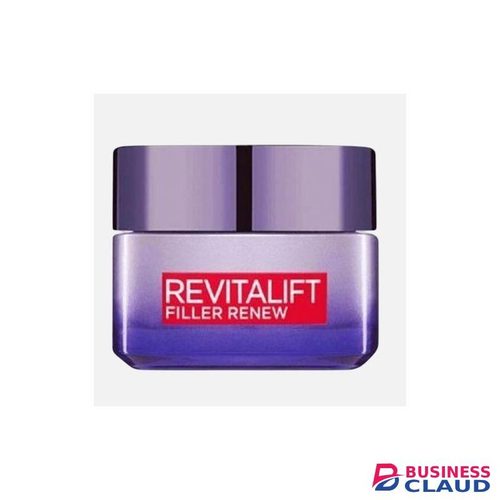L'Oréal Paris Revitalift Filler Replumping Night Cream, Smooths Wrinkles, Moisturises and Replumps Skin, Hyaluronic Acid - 50ml