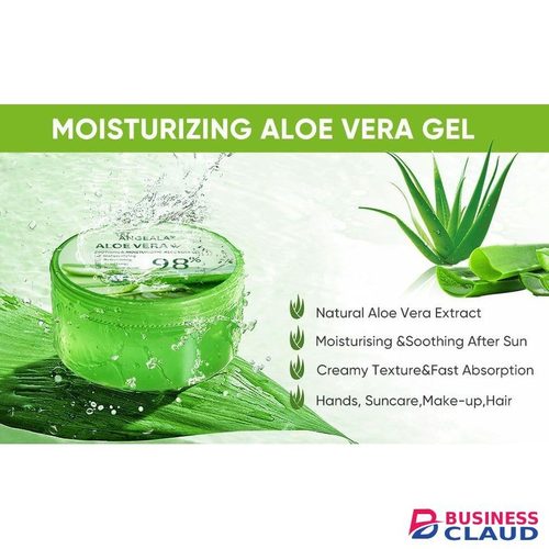 DYXDYC Organic Aloe Vera Gel for Face & Body Made within 12 Hours of Harvest, 98% Pure Aloe Vera Gel for Skin,Scalp,& Hair, Soothing Aloe Face Moisturizer,Multipurpose Skin Care, 300ML