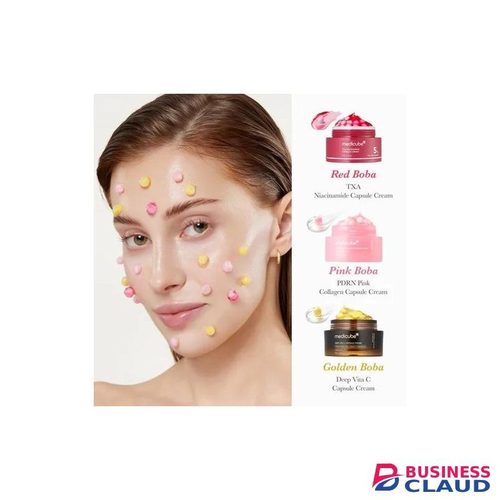 Mix & Match Boba Cream Set Tiktok Viral Capsule Creams for Uneven Skin Tone, Glow Hydration, Korean Skincare, K-beauty(Capsule Cream SET for Glass Glow Skin,Three Boxes Per Set.)