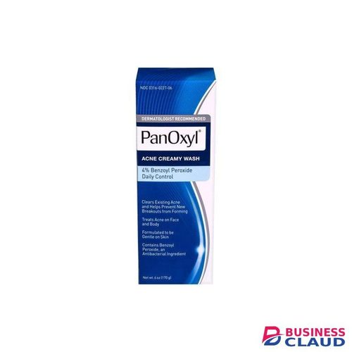 PanOxyl Acne Creamy Wash with 4% Benzoyl Peroxide Daily Control. Removes Pimples, Treats Acne, Cleans, Unclogs pores, Clears Breakouts, Hydrates, Moisturizes & Treats Acne on Chest, Face & Back