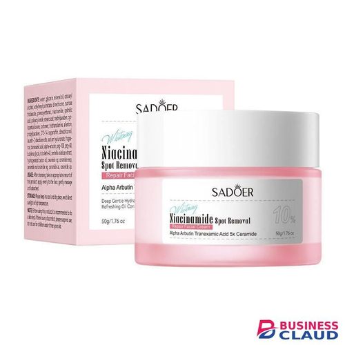 SADOER Brighten Skin Repair Face Cream Niacinamide Cream for Face, Anti Aging Cream, Hydrating Cream for Moisturize Skin, Oil Control, Pores Reducer, With Alpha Arbutin and Delay Aging, Niacinamide Face Cream, Repairing Spot Removing Face Cream