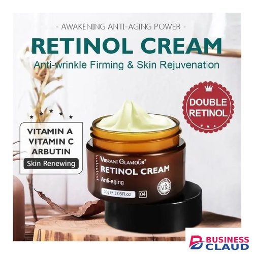 Retinol Face Cream + Serum 2 PCS/Set Firming Lifting Anti-Aging Wrinkle Moisturizing Reduce Wrinkle Fine Lines Facial Skin Care Product