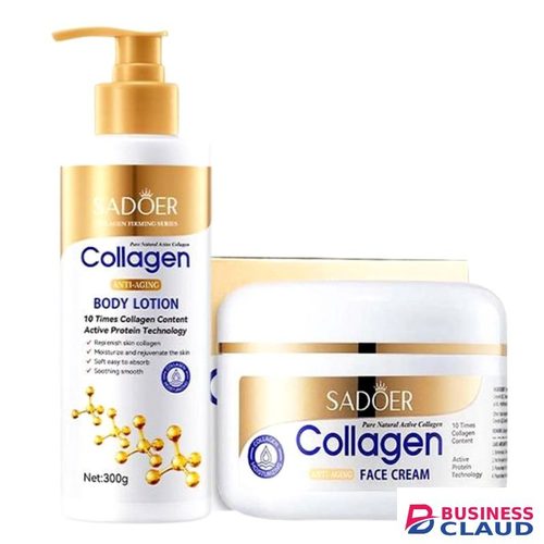 SADOER 2in1 Collagen Hand And Body lotion and Face Cream For Anti-aging,Moisturizing Skin Care set