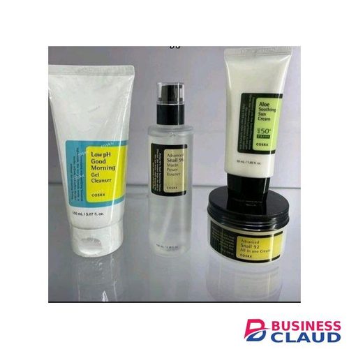 Cosrx Advanced Snail 92 All In One Cream (100g),Aloe Soothing Sun Cream SPF 50+ PA+++ (50ml),Advanced Snail 96 Mucin Power Essence (100ml), Low PH Good Morning Gel Cleanser