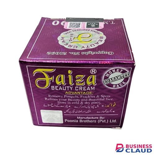Faiza Beauty Cream, Pimples, Acne, Dark Spots - Purple