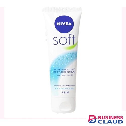 Nivea Refreshing Soft Moisturizing Cream with Jojoba Oil and Vitamin E for Face, Body and Hands For Fresh,Soft,Smooth Skin- 75ml