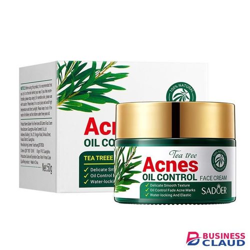 SADOER 2in1 Tea Tree Acne Oil Control Face Serum and Tea Tree Acne Oil Control Face Cream For Moisturizing, Repair,Water+ locking and Elastic