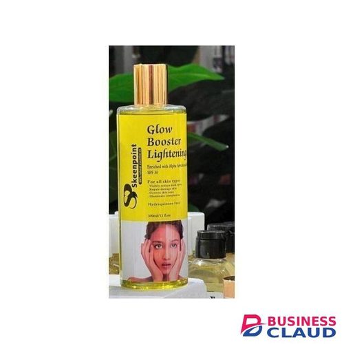 Skeenpoint Glow Booster Lightening Oil - Enriched with Alpha Arbutin & Kojic Acid - Reduce Black Spots, Repair Damaged Skin, Uneven Skin Tone, & Illuminate Complexion - 300ml