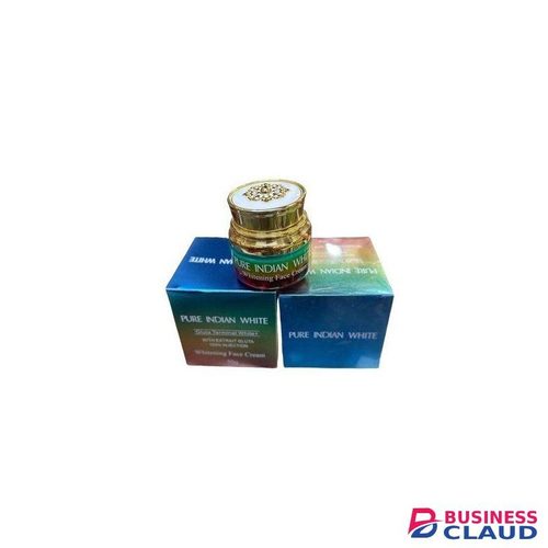 Pure Indian White Face Cream. Lighten dark skin, Fades Hyperpigmentations, Freckles, Age Spots, Pregnancy Marks, Make skin radiant, Youthful, Brightens, Glows, Evens, Smooths & Moisturizes